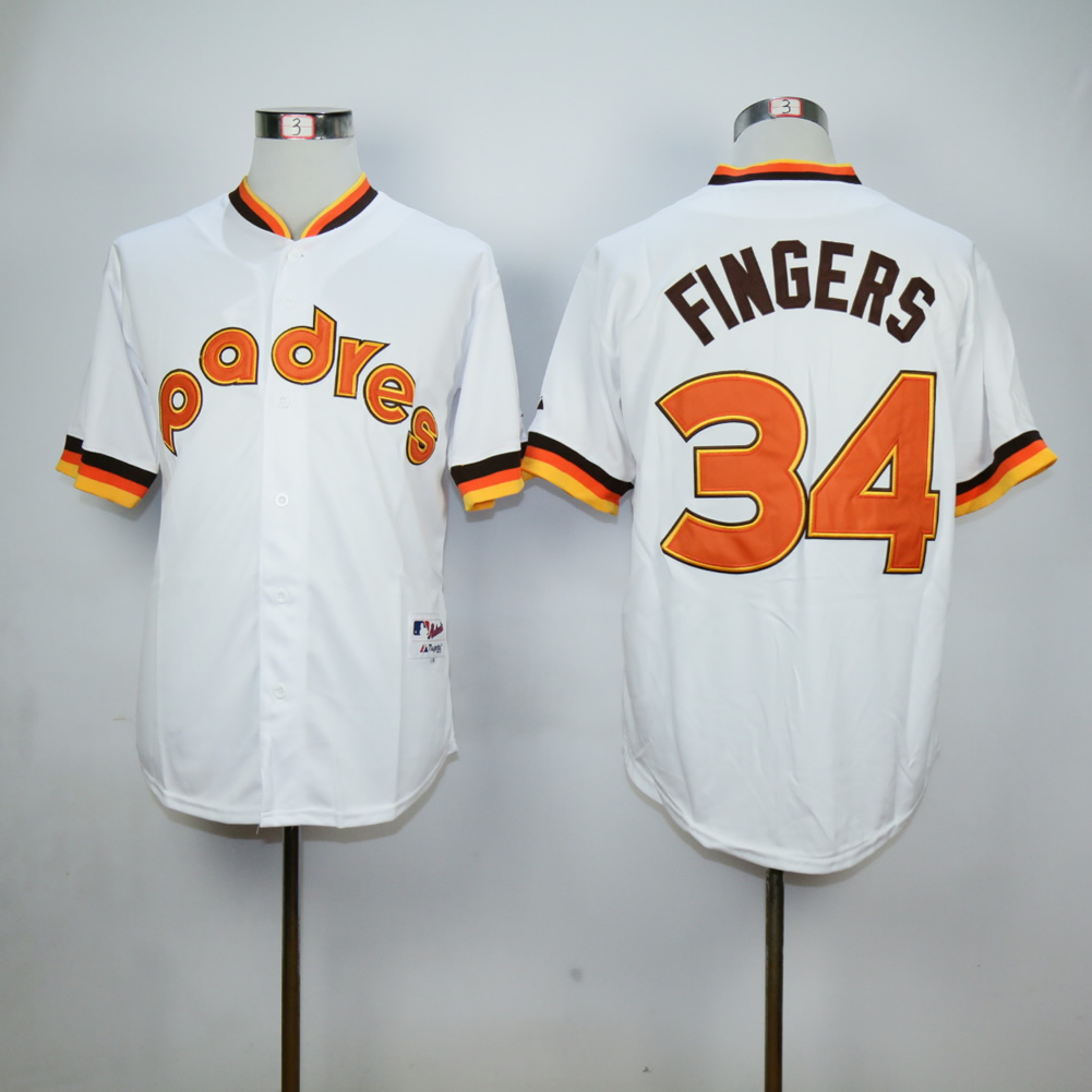 Men San Diego Padres 34 Cashner White Throwback 1984 MLB Jerseys